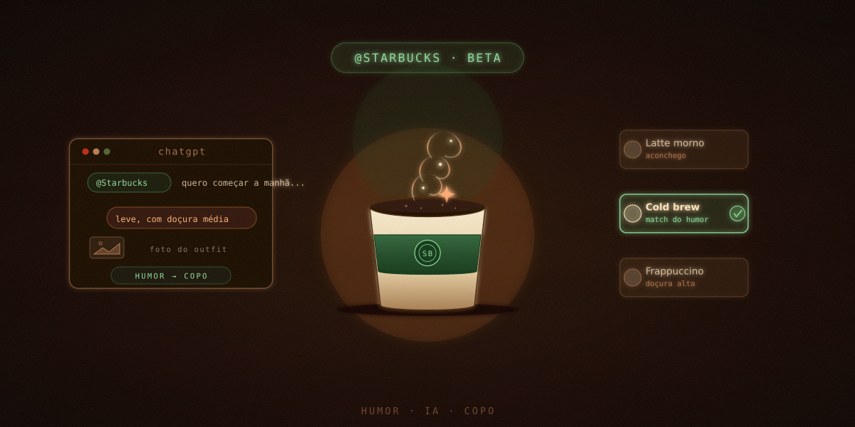 Starbucks põe o ChatGPT para escolher seu café e leva a IA até o balcão